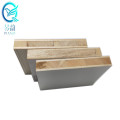 Shanghai Qinge 38 mm melamina / chapa de lujo / hpl / poliéster / pvc hizo frente a precio de tablero de bloque de álamo falcata para puertas con CE